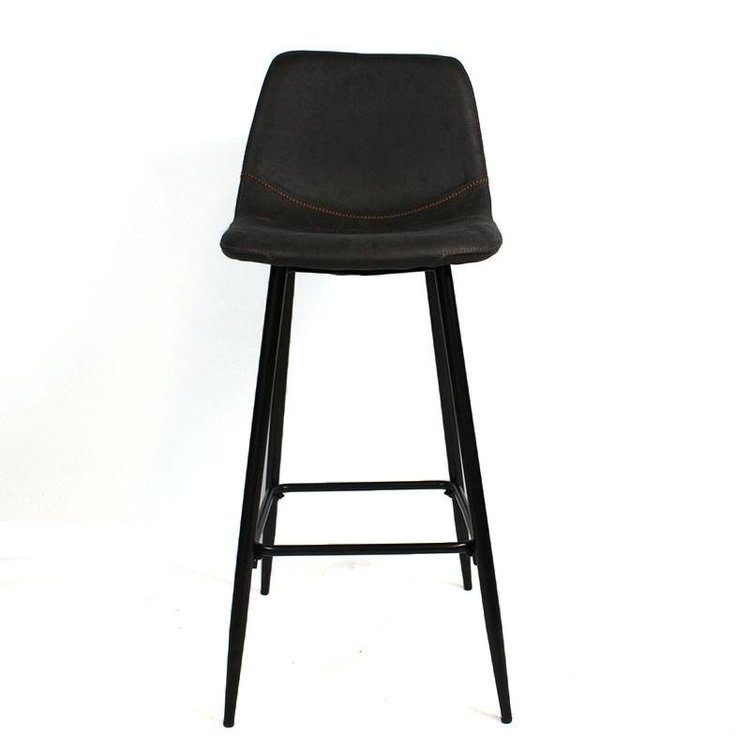 Tabouret de Bar chaise haute matelassée hauteur assise 72cm-DOM
