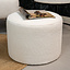 Pouf bouclette Nora blanc