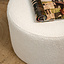 Pouf bouclette Nora blanc