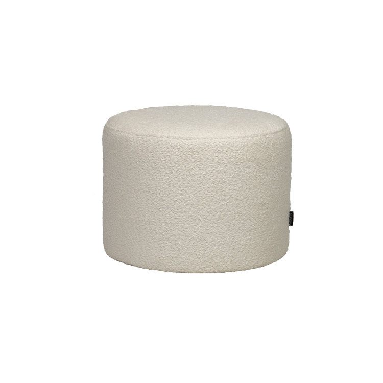 Pouf bouclette Nora blanc