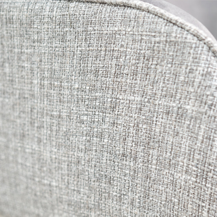 Chaise de salle à manger velours et tissu Chicago gris