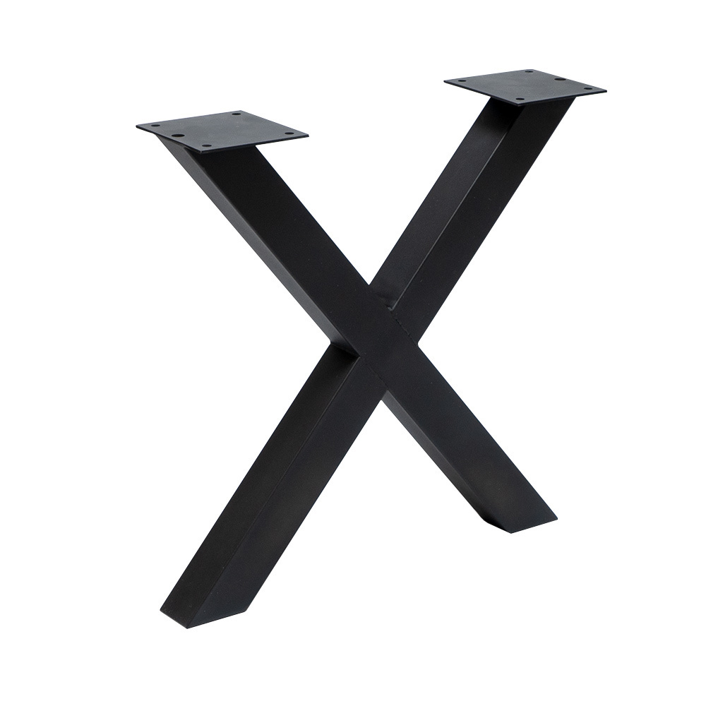 Pied X-Frame métal noir ( set de 2 )
