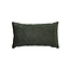 Coussin Beau velours vert 25 x 45 cm