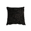 Coussin Feline chenille noir 45 x 45 cm