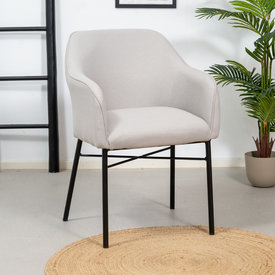 Chaise de salle à manger scandinave Vanja gris