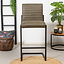 Tabouret de bar industriel Block eco-cuir vert 79 cm