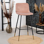 Tabouret de bar velours