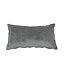 Coussin Myles tissu anthracite 25 x 45 cm