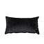 Coussin Myles tissu noir 25 x 45 cm