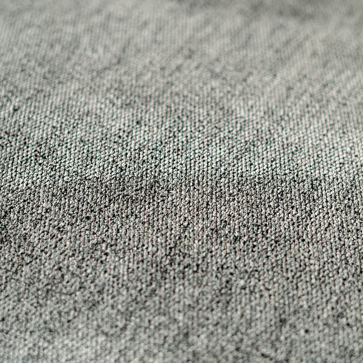 Fauteuil scandinave Merle tissu mélange anthracite