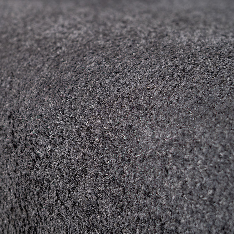 Canapé scandinave 2 places Denver bouclette noir