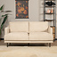 Canapé scandinave 2 places Denver bouclette taupe