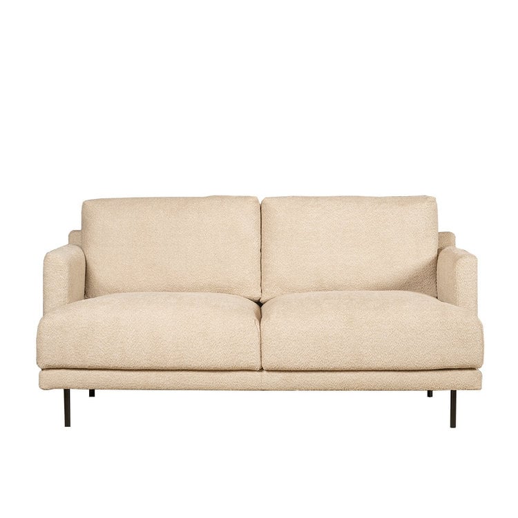Canapé scandinave 2 places Denver bouclette taupe