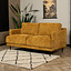 Canapé 2 places Denver tissu chenille cognac