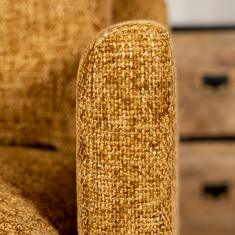 Canapé 2 places Denver tissu chenille cognac