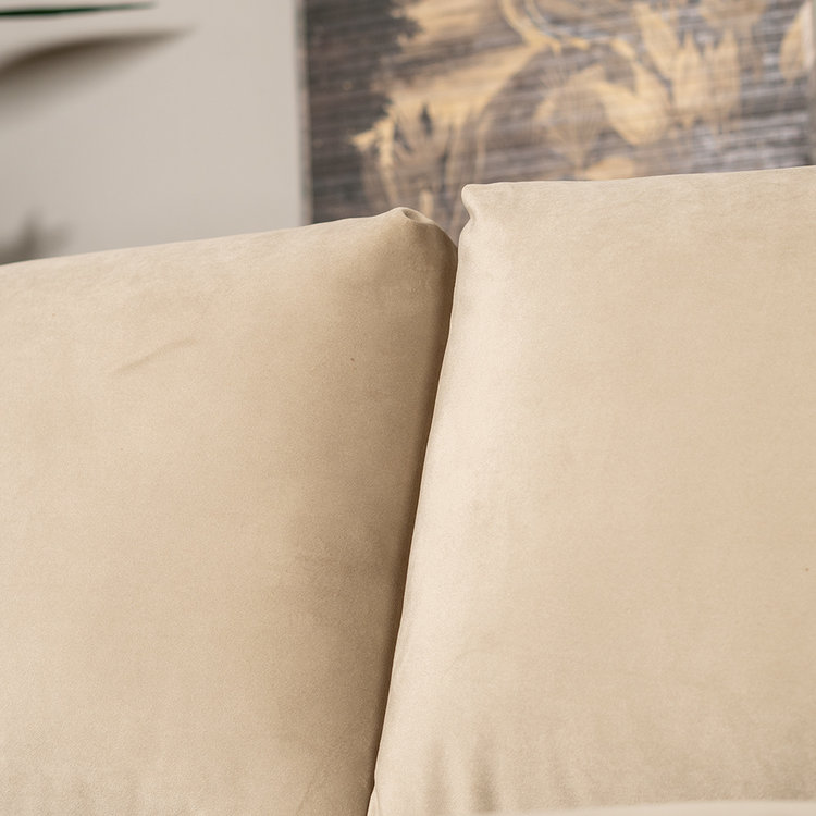 Canapé velours 2,5 places Denver champagne