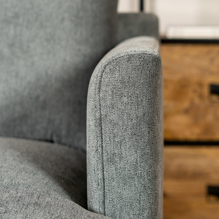 Canapé Scandinave 2,5 places Denver anthracite tissu chiné