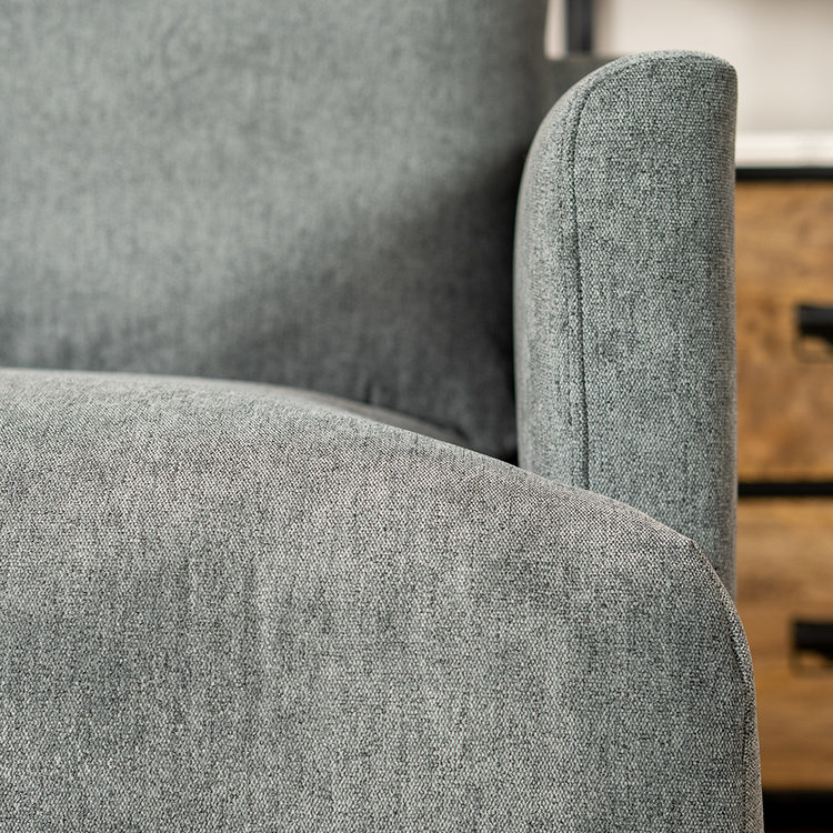 Canapé Scandinave 2,5 places Denver anthracite tissu chiné