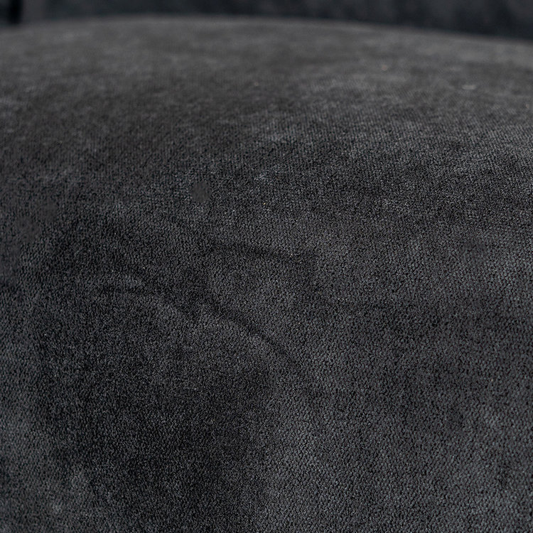 Canapé Scandinave 2,5 places Denver noir tissu chiné