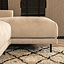 Canapé d'angle droit Scandinave Denver bouclé taupe