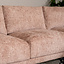 Canapé d'angle droit Denver tissu chenille rose