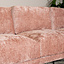 Canapé d'angle droit Denver chenille rose
