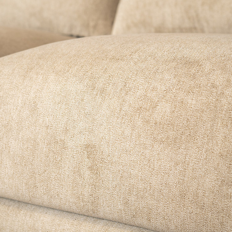 Canapé d'angle gauche Scandinave Denver mélangé taupe