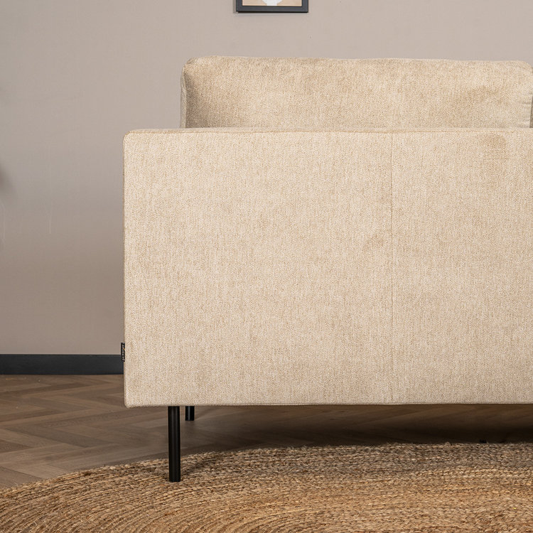 Canapé d'angle gauche Scandinave Denver mélangé taupe