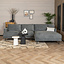 Canapé d'angle droite Scandinave Denver mélangé  anthracite