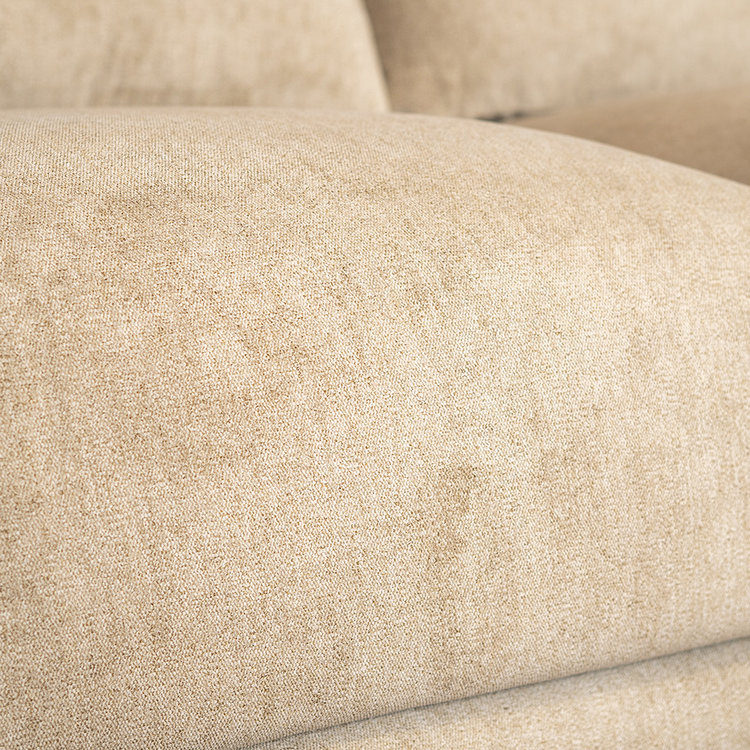 Canapé d'angle droite Scandinave Denver mélangé taupe