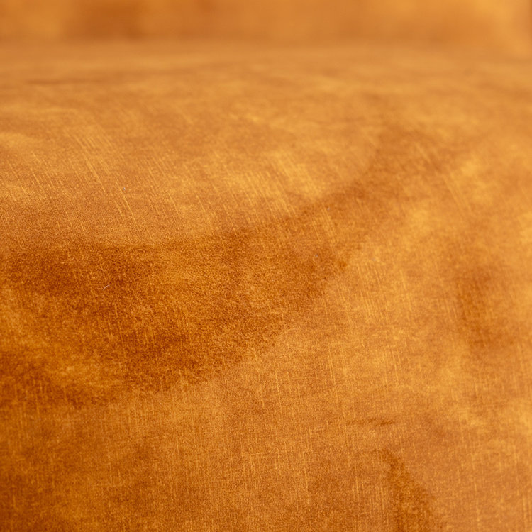 Canapé d'angle en velours Denver jaune droit