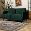 Canapé en velours Denver 2,5 places vert foncé