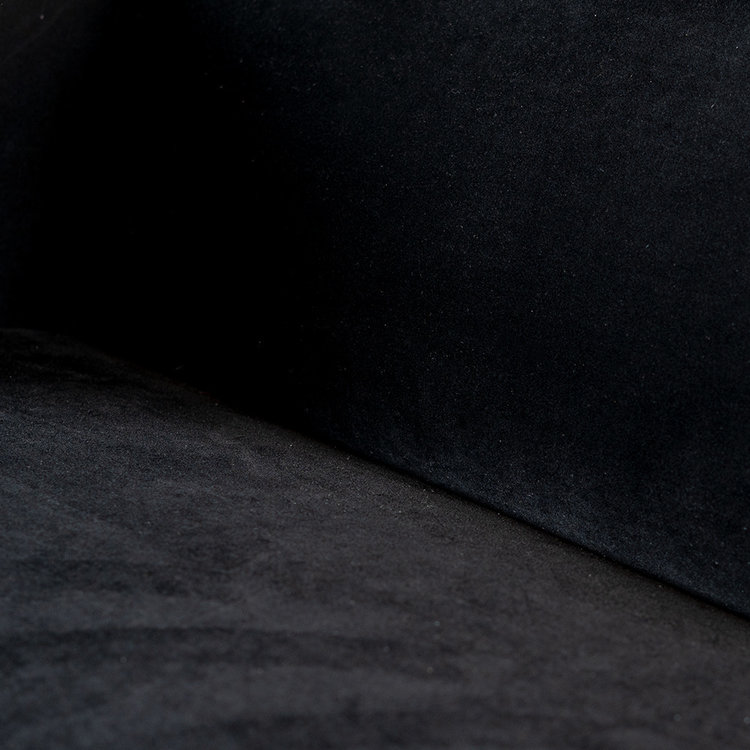 Canapé en velours 3 places Memphis noir