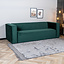 Canapé en velours 3 places Memphis vert foncé