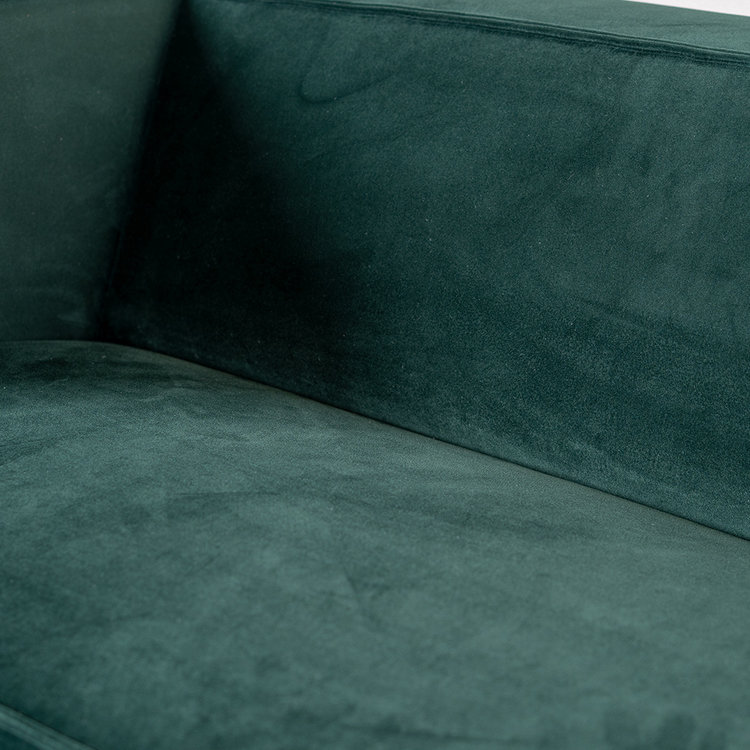 Canapé en velours 3 places Memphis vert foncé