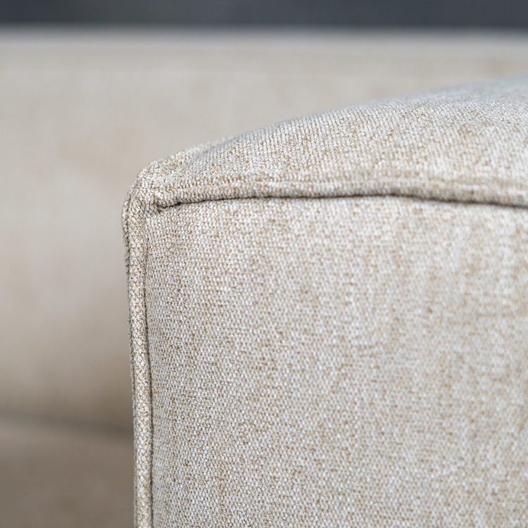 Canapé scandinave Memphis 3 places tissu chiné taupe