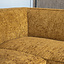 Canapé d'angle Memphis tissu chenille cognac droit
