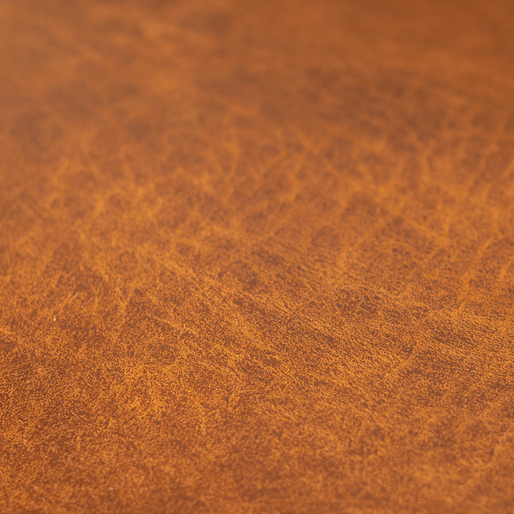 Canapé d'angle industriel Memphis éco-cuir cognac gauche