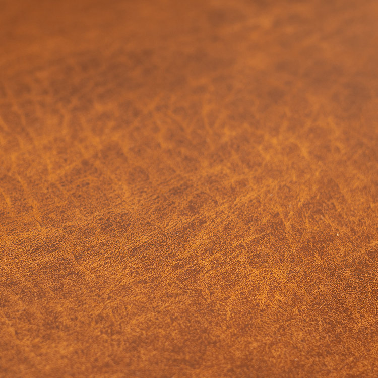 Canapé d'angle industriel Memphis éco-cuir cognac droit