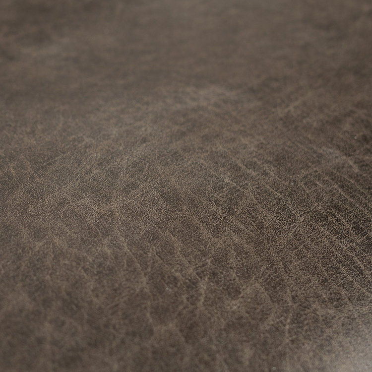 Canapé d'angle industriel Memphis éco-cuir gris droit