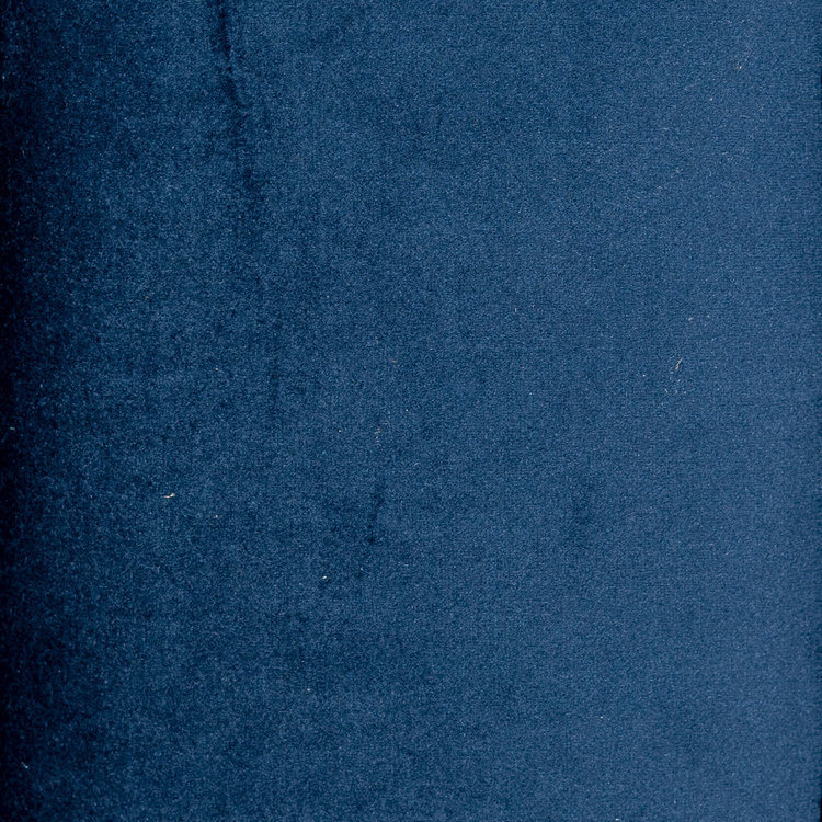 Canapé d'angle en velours Memphis bleu droit