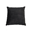 Coussin Beau velours anthracite 45 x 45 cm
