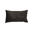 Coussin Beau velours anthracite 25 x 45 cm
