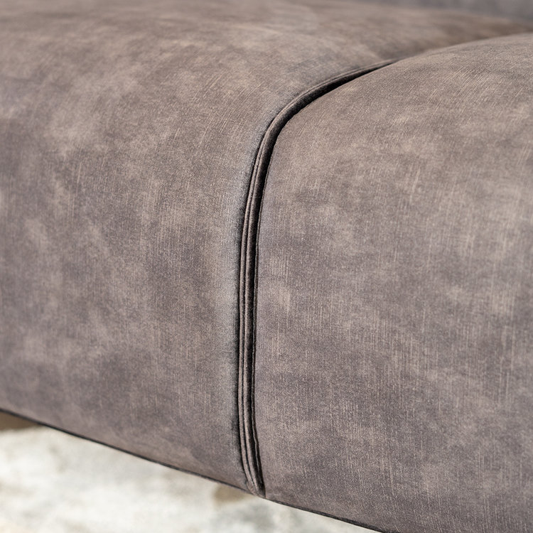 Canapé en velours 2,5 places Vegas anthracite