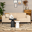 Canapé scandinave 2,5 places Vegas bouclette taupe