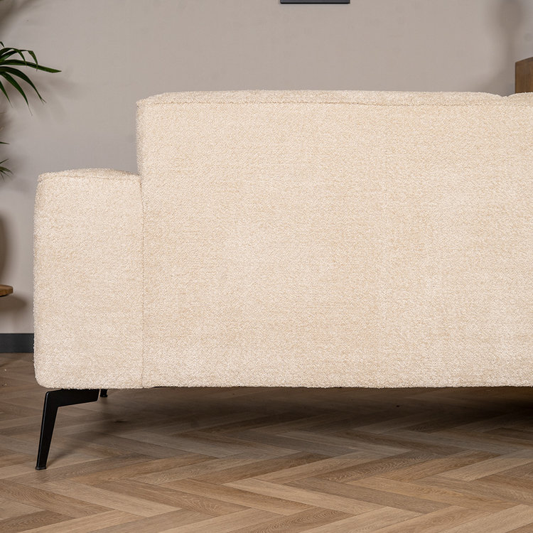 Canapé scandinave 2,5 places Vegas bouclette taupe