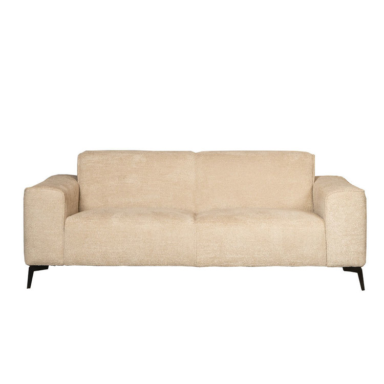 Canapé scandinave 2,5 places Vegas bouclette taupe