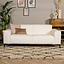 Canapé scandinave 2,5 places Vegas bouclette blanc