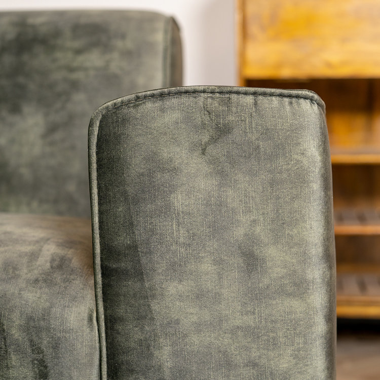 Canapé en velours 2,5 places Vegas vert