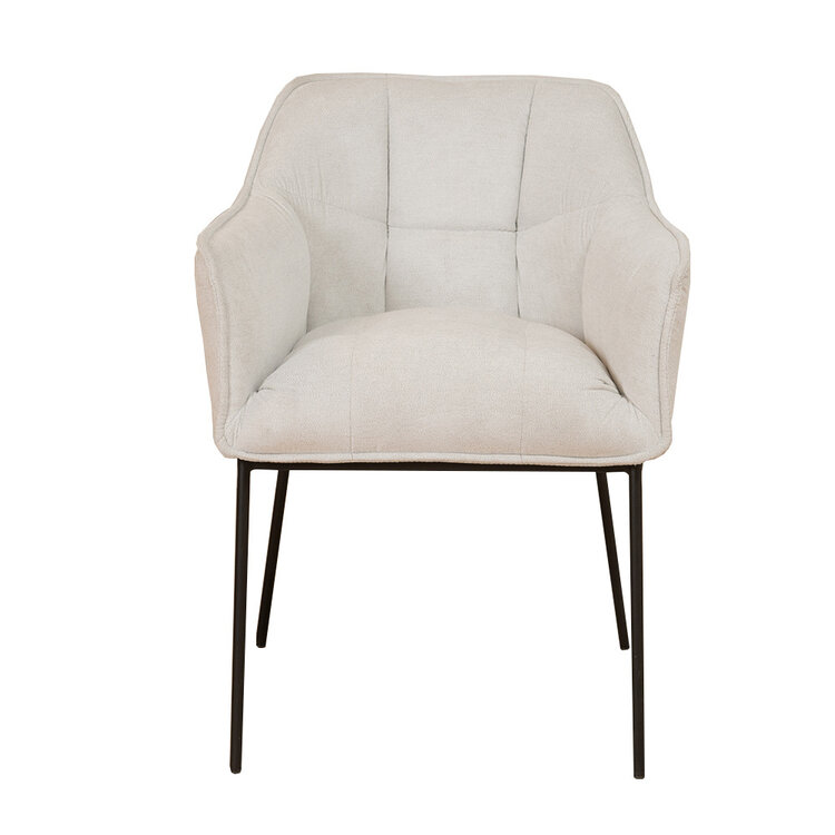 Chaise de salle à manger scandinave Jens blanc